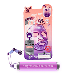 Маска для лица Elizavecca тканевая с экстрактом фруктов Power Ringer Mask Pack Fruits 23 мл