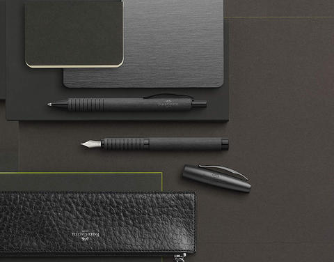 Ручка шариковая Faber-Castell Essentio Aluminium Black  (148427)