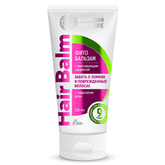 Фитобальзам «Забота о ломких и поврежденных волос» с гидролатом розы Hair Balm 9 трав ТМ Крымский Травник
