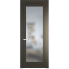 Межкомнатная дверь эмаль Profil Doors 3.1.2PD перламутр бронза остеклённая
