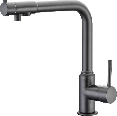 Смеситель KAISER Teka 13044-15 вороненая сталь (Gunmetal) для кухни под фильтр
