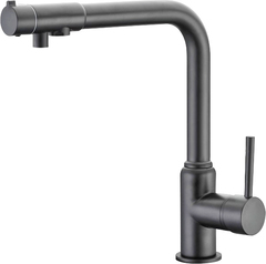 Смеситель KAISER Teka 13044-15 вороненая сталь (Gunmetal) для кухни под фильтр