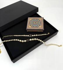 85961 - Колье чокер из жемчуга с подвеской CDIOR