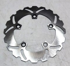 Диск тормозной задний на Yamaha YZF R6, YZFR1/R1M, MT-10/ABS, серебристый лепестковый