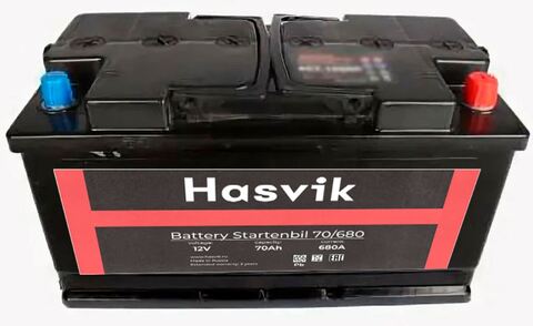 Автомобильный АКБ 70Ач Hasvik Startenbil 70/680