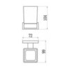 BELZ B90306 Стакан для ванной комнаты, черный