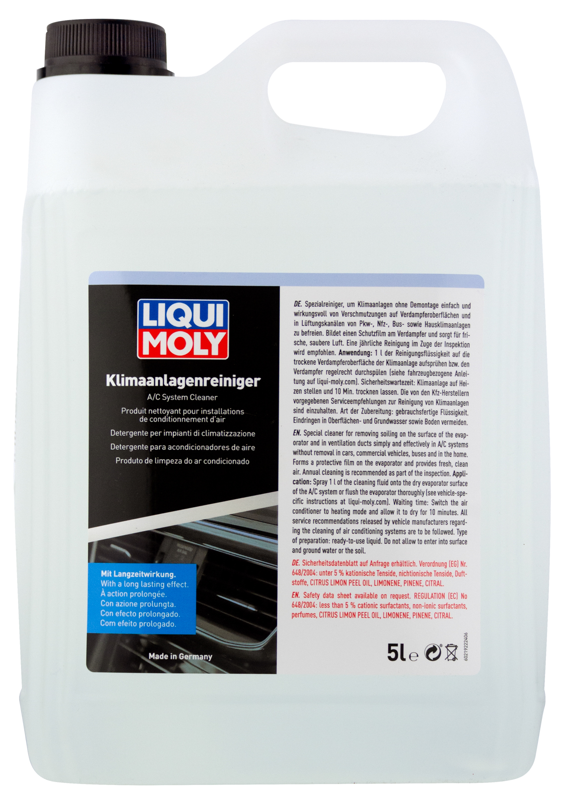  Жидкость для очистки кондиционера Liqui Moly Klima Anlagen Reiniger 5л