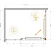 Cezares LUX-AH-FS-11-120/90-C-GM Душевой уголок