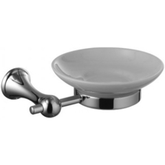 Lemark Standard LM2143C Мыльница керамическая с настенным держателем, хром фото