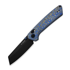 Фото Складной нож Kizer Madrac, сталь Nitro-V, рукоять микарта, синий/черный