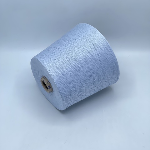 Бобинная пряжа,Cotton combed, 2540м. 100%Хлопок, Светло-голубой(944), 39096
