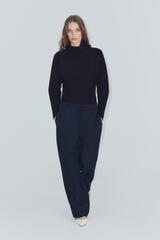 ZARA БРЮКИ С ПОЛОСАМИ ПО БОКАМ — ZW COLLECTION, МОРСКОЙ СИНИЙ