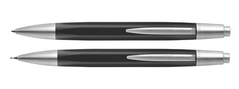 Ручка шариковая Caran d'Ache Office Alchemix Rubber & Matt Chrome (4881.109)