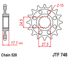 Звезда ведущая JTF748 15