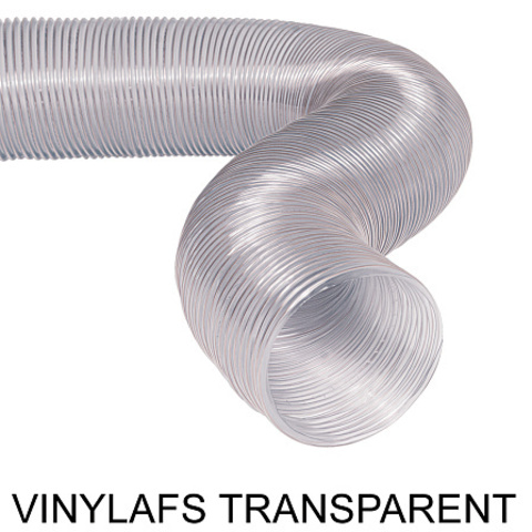 Воздуховод гибкий неизолирированный Ровен VINYLAFS TRANSPARENT 203мм х 10м виниловый