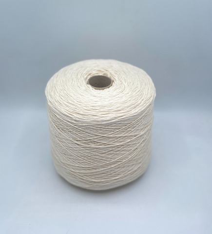 Бобинная пряжа (пр.Италия), art.Cotone, 350м/100 гр. 100%Хлопок, цвет-Натуральный белый , арт.34805
