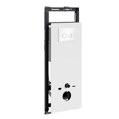 WasserKRAFT Salm 27TLT.010.ME.WH.WH01 Инсталляция для унитаза с клавишей, цвет: белый фото
