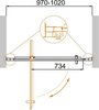 Cezares Molveno MOLVENO-BA-1-100-C-CR-IV Дверь душевая в нишу, цвет: хром