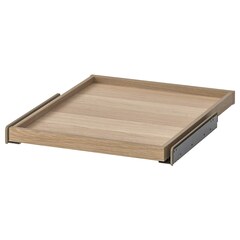 Полка выдвижная IKEA KOMPLEMENT (КОМПЛЕМЕНТ), Белый морёный дуб, 50x58 см