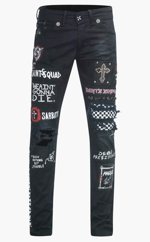 The Saints Sinphony | Джинсы мужские BLK PUNK JEAN INSTAGRAM TSG369 перед