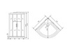 Timo Comfort T-8809F Душевая кабина 90x90, цвет: хром