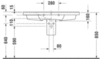 Duravit P3 Comforts 2332100030 Раковина мебельная
