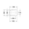Duravit D-Code 67390000 Сиденье для унитаза, петли: пластик с микролифтом цвет: Белый