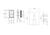 Aquatek Оберон AQ1247MB Смеситель для ванны 3 режима (внешняя и скрытая часть), цвет: чёрный