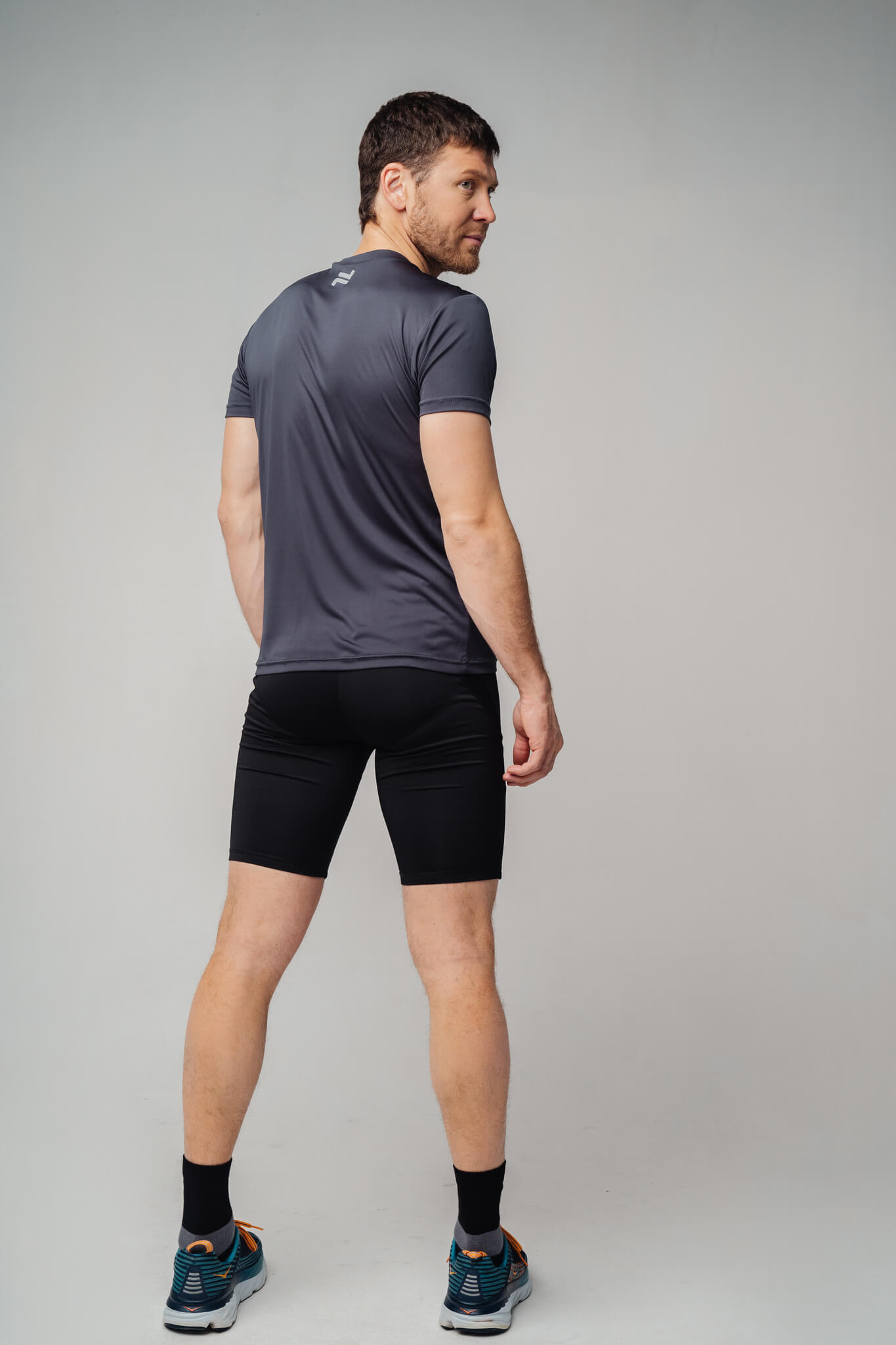 Nordski Jr Premium Run шорты обтягивающие детские Black-Breeze - 5