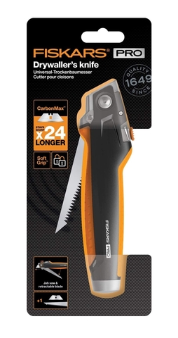 Нож для гипсокартона Fiskars CarbonMax Drywaller (1027226)