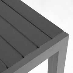 Sirley Уличный стол из черного алюминия 70 x 70 см