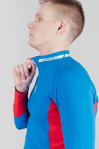 УЦЕНКА-Nordski Base лыжный гоночный комбинезон (КАЛЬСОНЫ) blue-red