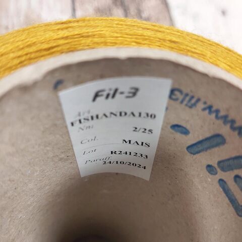 Virgin wool FIL 3 FISHANDA 1250 желтый горчичный