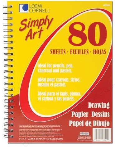 Альбом для рисования Loew-Cornell Simply Art Drawing Pad- 80л.