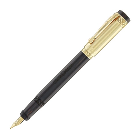 Ручка перьевая Aurora Umberto Nobile Dark-Brown & Vermeil Gold, M (AU-950M)