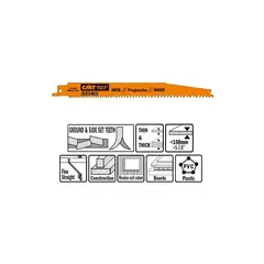 Пилки сабельные 5 штук для дерева 200x2,4-4x6-10TPI CMT JS2345X-5