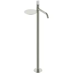 Boheme 120-NB-MR-GR Смеситель STICK напольный для умыв. Shine Смеситель STICK напольный для умыв. NICKEL BRUSH MRAMOR GREY Metal MRAMOR GREY фото