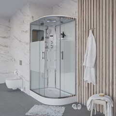 Душевая кабина Niagara Ultra NG-303-01L (120х80х220) низкий поддон(16см),стекло матовое