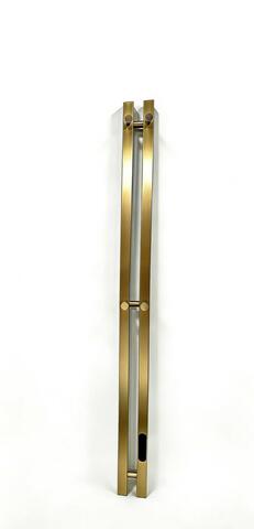Полотенцесушитель электрический Rein Double Cube-Brushed Gold 1200*90 мм