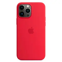 Силиконовый чехол с поддержкой MagSafe Apple Silicone Case для iPhone 13 Pro, Red (Красный)
