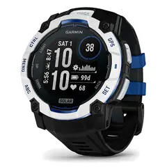 Умные часы Garmin Instinct 3, 50mm, Amoled Black with Black/Bolt Blue Band (010-03020-03)