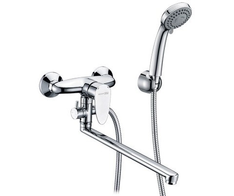 WasserKRAFT Leine 3502L Смеситель для ванны с длинным изливом, цвет: хром