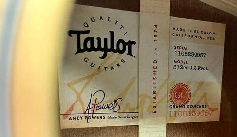 Taylor 312ce 12-Fret 300 Series