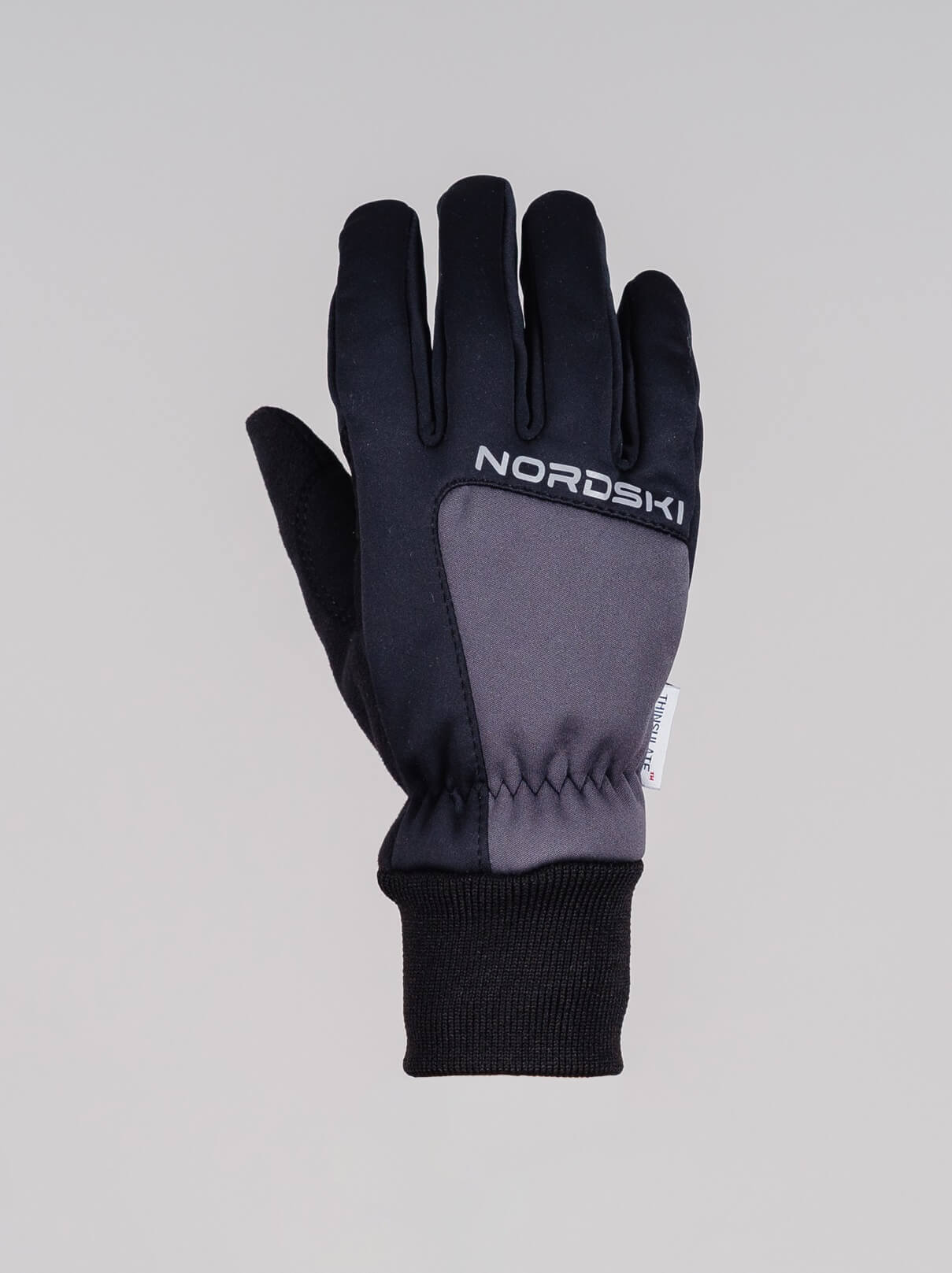 Детские лыжные перчатки Nordski Jr Arctic black-grey