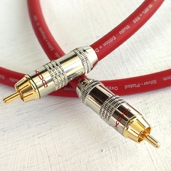 DAXX W89 Сабвуферный кабель 1RCA-1RCA с посеребренными жилами 2x0.75mm2 D=9mm