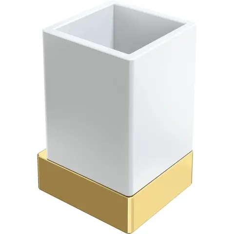 Boheme 10724-G Стакан настенный Qubic Gold