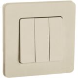 Выключатель трёхклавишный - Legrand Inspiria - 10АХ 250В винтовые зажимы - слоновая кость — фото 8