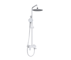 WasserKRAFT A185.067.058.WM Душевая система со смесителем и изливом на ванну, цвет: белый фото