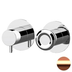 Remer Element ET92ZPRP Смеситель для ванны/душа на 2 потока скрытый монтаж, цвет: медь брашированная фото