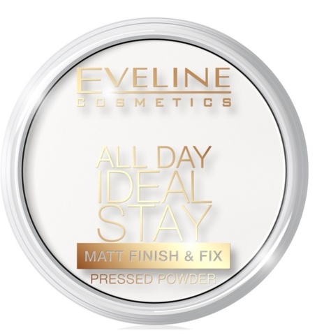 EVELINE Пудра матирующе-укрепляющая тон №60 бесцветная серии ALL DAY IDEAL STAY